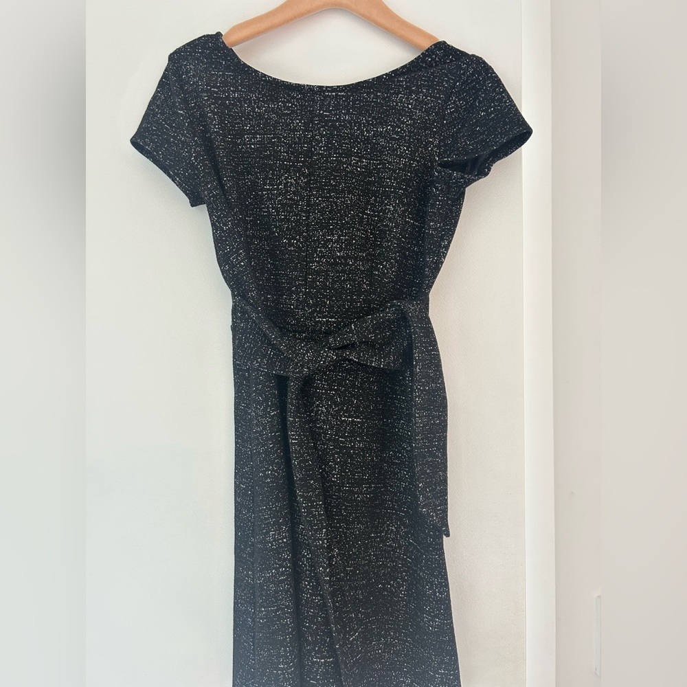 Loft Knit Black Mini Dress